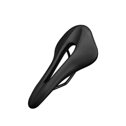 KUAIKUAI Parti di ricambio KUAIKUAI Bai Shi Wu Sella in Bicicletta MTB Matto Sedile Ferro BICIO di MOUNTING Road for Uomini Pu Cuscino Morbido a Prova di Ammortizzatore Trasparente in Pelle (Color : Black)