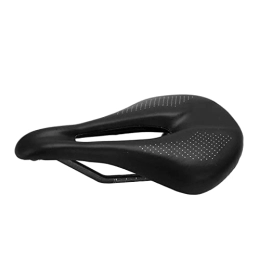 LATINDAY Parti di ricambio LATINDAY Sella cava per bici da strada, in fibra di carbonio, cuscino per sedile anteriore, accessori per bici, design ergonomico confortevole per mountain bike, bici da strada, 143 mm (nero)