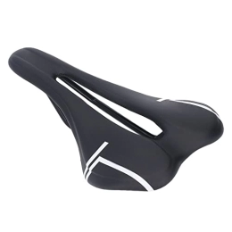 LBEC Seggiolini per mountain bike LBEC Cuscino del Sedile per Bicicletta Cavo Modellato inverso Cuscino per Sella per Mountain Bike in Microfibra PU Leather 100 Nero Bianco