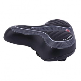 LSWL Seggiolini per mountain bike LSWL Largo Comodo Grande Bum della Bicicletta del Gel Cruiser Extra Sportivo Rilievo Molle della sede di Sella Adatto a Qualsiasi Tipo di Moto (Color : Black)