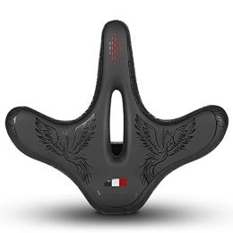 MENGzhu Seggiolini per mountain bike MENGzhu Hollow Sellino della Bicicletta Cuscino Traspirante Grande Mountain Bike Selle Confortevole MTB. sede di Bicicletta (Color : Black)