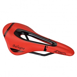 Monnadu Parti di ricambio Monnadu - Sella per bicicletta in gel confortevole con elastico alto e impermeabile, antiscivolo, buona imbottitura in morbida pelle sintetica, per MTB, colore: Rosso