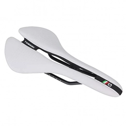 BINCIBH Seggiolini per mountain bike Mountain Bike Saddle, Sella MTB Bicycle Seat Saddle Racing Road Road Cycling Hollow Antiopricoltore Antioprigioso Pad Donne Uomo Imbottito Sella in Bicicletta Sella Bici (Color : White)