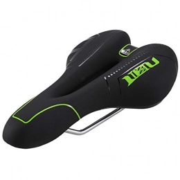 NIMUDU Seggiolini per mountain bike NIMUDU Sella MTB, Sella per Bici Mountain Sella della Bicicletta Morbido Comodo Cuscino Traspirante MTB Mountain Bike Saddle Skidproof Ciclismo Silicone Sedile (Color : Green, Size : One Size)