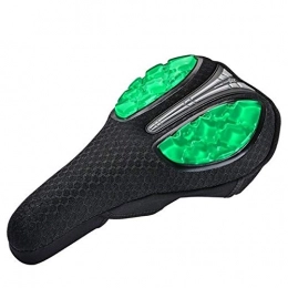 NO Brands Seggiolini per mountain bike No Brands di quest'anno popolare sella per mountain bike bicicletta in silicone anteriore copertura sella MTB bici da strada morbida gel sella sellino universale per bicicletta (colore: verde a)