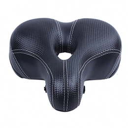 NONGFU Wangtao Store Bicycle Cycling Big Bum Saddle Sad Road MTB. Cuscino del Comfort del Pad Morbido Ampio Bici (Color : Schwarz)