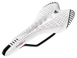 O-Mirechros Seggiolini per mountain bike Pelle Seduta in microfibra traspirante Carbon Ultralight bici di riciclaggio PU bicicletta della montagna Parte Saddle White