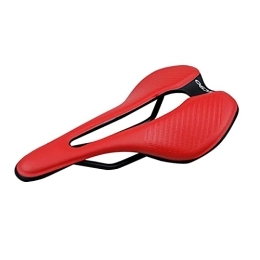 QUQU Parti di ricambio QUQU Sedile Bici Bicycle Saddle Comfort Road MTB Mountain Mountain Bike Cycling Saddle Seat Cushion Bike Saddle Pad (Color : Red)