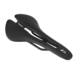 QUQU Parti di ricambio QUQU Sedile Bici Bicycle Seat Saddle Racing Road Road Cycling Hollow Antiopricoltore Antioprigioso Pad Donne Uomo Imbottito Sella in Bicicletta (Color : Black)