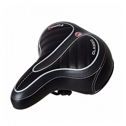 QUQU Seggiolini per mountain bike QUQU Sedile Bici Confortevole Grande Big Bum By Bike Gel Cruiser Extra Sportive Soft Pad Sella Big Bike Saddle Mountain Bike Sella (Color : Black)