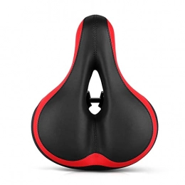 QWERTYUI Seggiolini per mountain bike QWERTYUI AISHANBAIHUODIAN New Mountain Bicycle Saddle Big Butt Road Bike Seat with Light Comfort Soft Ammortizzatore Ammortizzatore Traspirante Cycling Bicycle Seat (Color : Black Red)