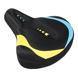 QWERTYUI Seggiolini per mountain bike QWERTYUI Comfort Sella Bici Extra Largo Morbido Traspirante Ammortizzante Sella Bicicletta Memory Foam Sedile Universale per Bicicletta Sostituzione per Mountain Bike, Bici da Strada, Giallo