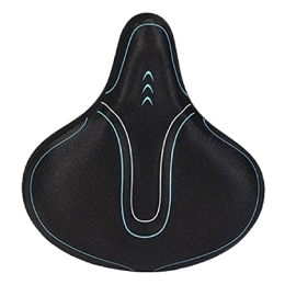 QWERTYUI Parti di ricambio QWERTYUI Sella Bici Comfort Memory Foam Sella per Bicicletta con Doppio Assorbimento degli Urti Sella per Bicicletta Ampia E Morbida per Uomini E Donne, per Bici Strada di Montagna, Blu, One Size