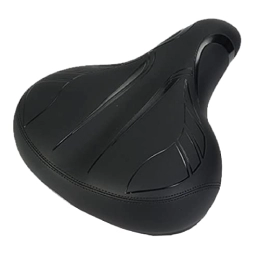 QWERTYUI Parti di ricambio QWERTYUI Sella Bici per Uomo Donna, Sedili per Bicicletta in Memory Foam Morbido Comfort Design Ergonomico, Sella per Bicicletta Anti-Sudore Antiurto, per Mountain Bike da Strada, Nero, One Size