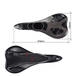 Qxseat Parti di ricambio Qxseat Sedile per Biciclette in Fibra di Carbonio, Ciclismo MTB Saddle Cushion Pad Mountain Bike / Long Trip / Road Bikes Saddle, Black