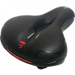 Ruluti Seggiolini per mountain bike Ruluti Pelle 1pc Memory Foam Imbottito Ampia Sella Bicicletta con Doppio Ammortizzatore con Riflessione È Adatto alla Maggior Biciclette Indoor / Outdoor