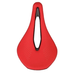 Samnuerly Seggiolini per mountain bike Samnuerly Sella per Bicicletta Traspirante Cuscino per Sedile da Equitazione Cavo Ergonomico per Bici da Strada Imbottita Sella Morbida Accessori per Mountain Bike, Rosso