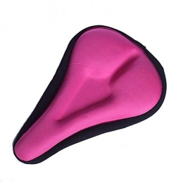 Ghpter Seggiolini per mountain bike Sede di bicicletta imbottita espanso morbido Cuscino Leadbike biciclette silicone 3D copertura copri sella della bici di montagna sede Cuscino addensare ( Colore : Rosa , Dimensione : Taglia unica )