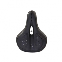 FHJSK Seggiolini per mountain bike Sedile bici Pelle Memory Foam imbottito Hollow intagliati sella della bici della bicicletta molle dell'ammortizzatore riciclaggio della bici sede della bici Comodità Posto a sedere ( Colore : Black )