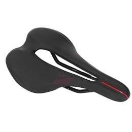 Okuyonic Seggiolini per mountain bike Sedile per mountain bike, orso ergonomico da 100 kg Sella per bici addensata Telaio in acciaio legato per donna per la guida(Nero rosso)