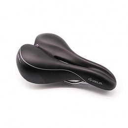 WJHNS Seggiolini per mountain bike Sella Bici Riempita Di Silicone Cava Ergonomica Morbida Confortevole Indossabile Traspirante Mountain Bike / Bici Da Strada / Bici Pieghevole 26X17 Cm (Nero)