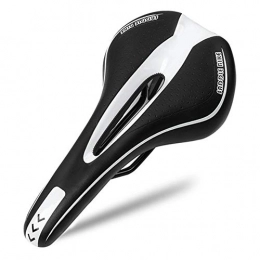 XYBB Parti di ricambio Sella Bici XYBB Bicicletta Saddle Sedile Strada Acciaio Rails Mountain Bike Soft Pu Pelle Strada Mtb Bike Saddle Come mostrato B Stile Bianco Bianco