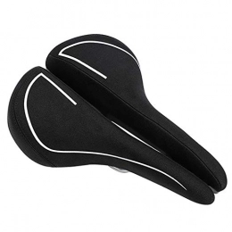 XYBB Seggiolini per mountain bike Sella Bici XYBB Comoda Sella Per Biciclette Con Taillight Cycling Saddle Cushion Shockproof Hollow Design Road Mtb Bike Saddle 25 * 17 cm Nero