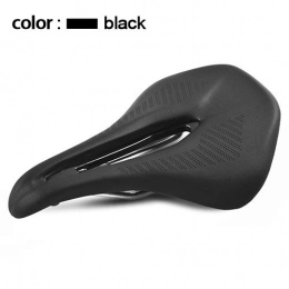 Seaklty Seggiolini per mountain bike Sella da ciclismo MTB Seat Mountain Road Bike Cuscino da sella in pelle Accessori per parti di biciclette morbide Black