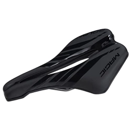 YoGaes Seggiolini per mountain bike Sella Mtb Bicycle Saddle Mountain Road Bike Seat Silicone riempiti PVC Surface in pelle resistente agli urti Mtb Accessori for ciclismo a sella in bicicletta Sella Bici (Color : Bike saddle Black)