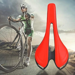 Surebuy Seggiolini per mountain bike Sella per bici 1Pcs Sella per bici leggera rossa PU Sella per bici, per bici da strada Road(red)