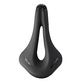 GSKD Parti di ricambio Sella Per Bici Mountain Sella Bici Comoda Morbido Sella Per Bicicletta Impermeabile Traspirante Argento Viola Nero Sellino Bici Design Ergonomica (Color : Black)