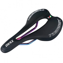 Sella per Bici Pelle Microfibra Mountain, Cuscino Sella per Bicicletta Comoda e Traspirante Impermeabile Anti Scivolo Resistente, Adatta per BMX, Mountain Bike, Road Bike, MTB, Dirt Bike,D