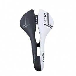 WANYD Seggiolini per mountain bike Sella per Bicicletta - per MTB Professionale Sella Cuscino bici da bici da strada Cuscino largo Confortevole sella in fibra di nylon-bianco e nero