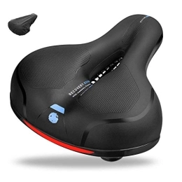 NREDXOON Parti di ricambio Sella per Bicicletta, Sella Bici Comoda Ergonomica in Memory Foam, Sedile per Bici con Strisce Riflettenti Impermeabile Uomo e da Donna Sellini per MTB Mountain Bike, City Bike, Cyclette Indoor