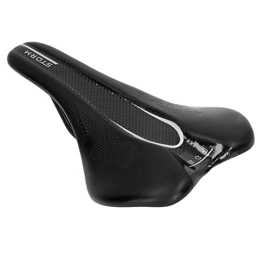 Aoutecen Seggiolini per mountain bike Sella per Mountain Bike, Design Ergonomico Sella per Mountain Bike Traspirante Pelle in Microfibra Comoda Universale per Biciclette Pieghevoli(Nero)