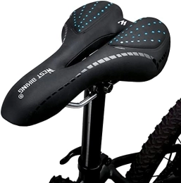 YANHAO Seggiolini per mountain bike Selle for biciclette, Sedile for biciclette, Comodo Cuscino imbottito imbottito, Schiuma di memoria, Impermeabile, Traspirante, Fit La maggior parte delle bici, montagna / strada / ibrida ( Color : Bl