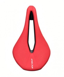 Selle Mountain Bike Racing Sella Pu Cuscino Morbido Traspirante Sedile Nero Sella per Bici MTB Road Bike, Rosso