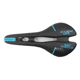 SiNyor Parti di ricambio Sellino Bici Comfortable Road Bike Carbon Saddle Sillin MtbMountain Bike Saddle Sadle Man Women Racing Seat Carbon Rails Bicycle Accessories Sellino Bici Morbido (Color : Black -blue 3)