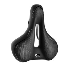 SiNyor Parti di ricambio Sellino Bici Thicken Bicycle Saddle Comfortable Shockproof Cycling Seat Hollow Non-slip Soft Cushion Travel MTB Road Bike Saddle Sellino Bici Morbido (Color : C Black)