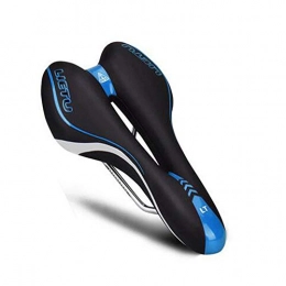 SMXGF Seggiolini per mountain bike SMXGF Bicicletta Ammortizzatore di sede, Spessa e Comoda Seduta Biciclette, soffice e Traspirante Hollow Cuscino del Sedile Elastico, Mountain Bike sede (Color : Blue Black, Size : 27.3 * 15.8 cm)