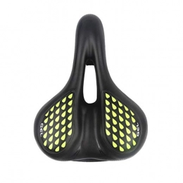 SMXGF Seggiolini per mountain bike SMXGF Sella della Bicicletta / Mountain Bike Sedile Cuscino / Bicicletta Pieghevole / Molle Eccellente Seat / Aumento Ispessimento (Color : Green)