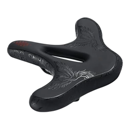 Sosoport Seggiolini per mountain bike Sosoport 1Pc per Bici Fisso Nero Comodo Pratico Esercizio di Montagna Imbottito Durevole Grande Assorbente Bici da Strada Oversize con Sella Stazionaria di Ricambio in Pelle