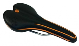 Selle Spectra Seggiolini per mountain bike Spectra - Sellino per bicicletta da corsa, in raso, da uomo e da donna, arancione / nero, Da uomo