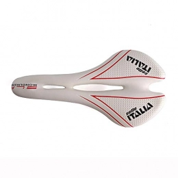 GHMOZ Seggiolini per mountain bike Sport all'aperto 2020 Nuovo MTB della sella della bicicletta Ultralight Selle Italia Mountain Bike sedile ergonomico confortevole Saluto strada sella della bici sede di riciclaggio ( Color : Bianca )