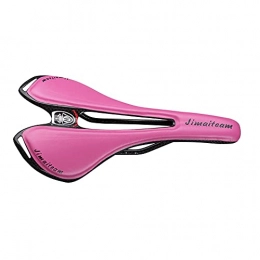 SUFUL Seggiolini per mountain bike SUFUL Sella per Bicicletta in Fibra di Carbonio, Superficie avvolta in Materiale PU ed Eva, Telaio Curvo e Design Cavo, Adatto per la Maggior Parte delle Biciclette da Montagna / Strada (Pink)