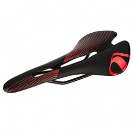 UIKEEYUIS Parti di ricambio UIKEEYUIS Bici Sedile Pissaggio Leggero Resistenza all'Acqua Componenti Biciclette Scava out Raccordi per Ciclismo Ammetti da Ciclismo Confortevole Bikes Sella Cuscino, Nero-Rosso