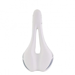 Umerk Parti di ricambio Umerk Sella per Bicicletta Sella for Biciclette da Mountain Bike Ultra-Light PU. Cuscino Traspirante for Sedile Morbido Ciclismo Biciclette Parti Coprisedile per Bicicletta (Color : White)