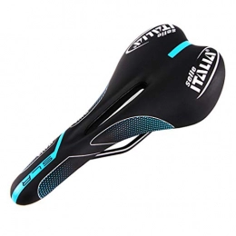 O-Mirechros Parti di ricambio Uomini Road Bike Mountain Bike aperto Pad Cover in pelle leggera gara ciclistica Saddle black blue