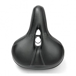 VERMOUTH Seggiolini per mountain bike VERMOUTH Bicycle Cycling Big Bum Saddle Sad Road MTB. Cuscino del Comfort del Pad Morbido Ampio della Bici (Color : Black)