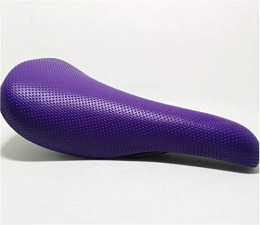 Wdsdmjm 1 Superficie di Cuoio Pz Verde Bianco Nero Gambe Viola Arancione Riciclaggio della Bici Speciale Cuscino Bike Strada Saddl (Color : Purple)